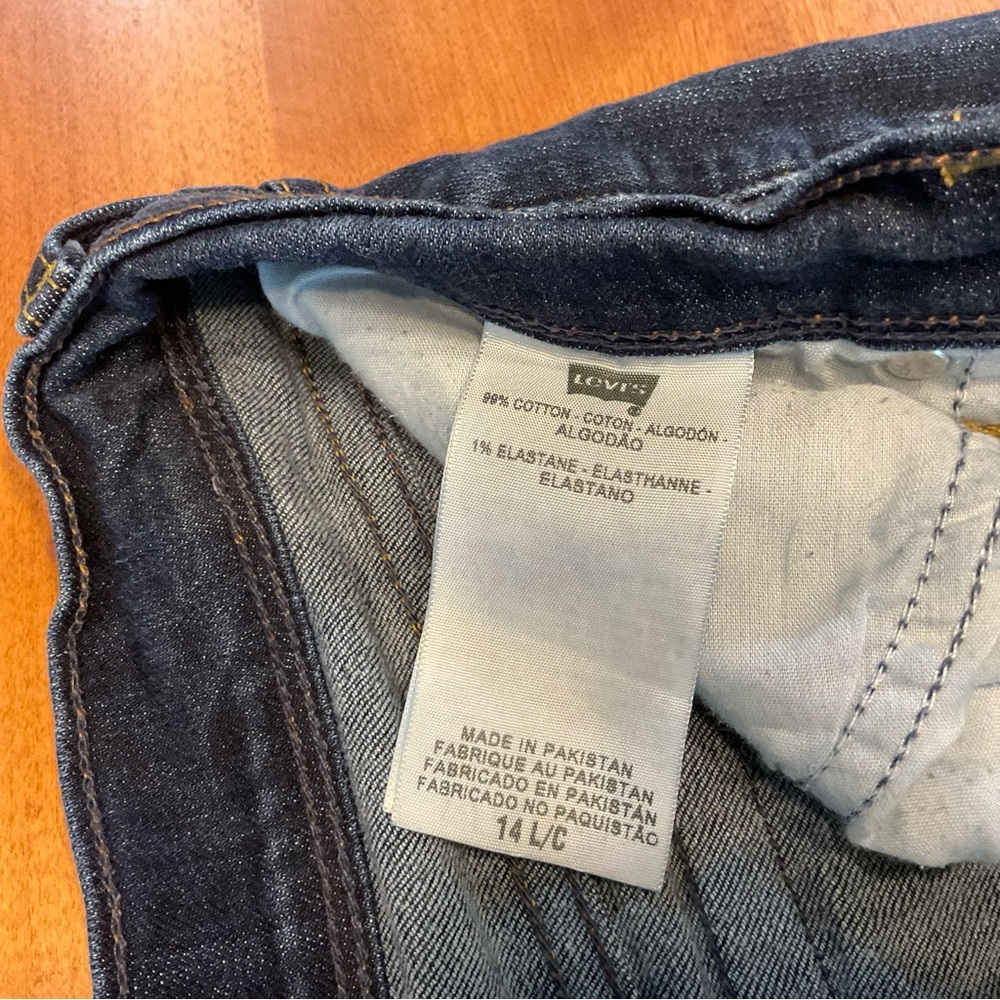 Levi Boot Cut 515 Jeans with back flap pockets and rare single "R" red tag.  14. - Picture 6 of 15